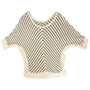 Guess Cream and grey lightweight Crew Neck Sweater